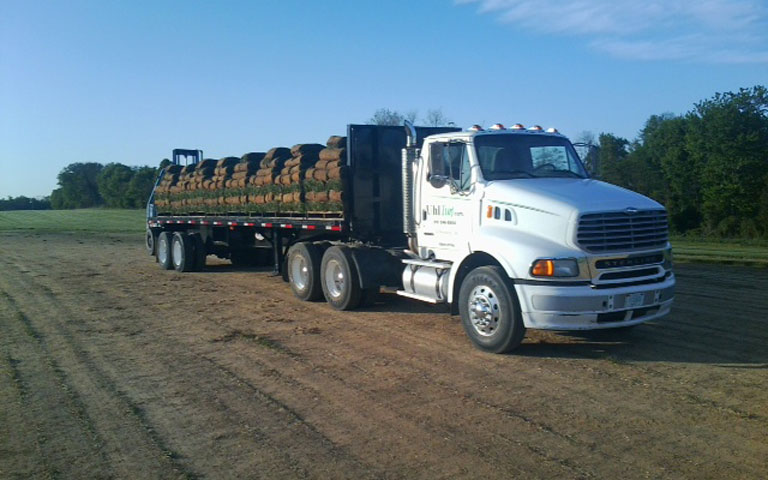Uhl Turf Sod Loading truck